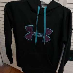 Under Armor Black, Teal & Purple hoodie.